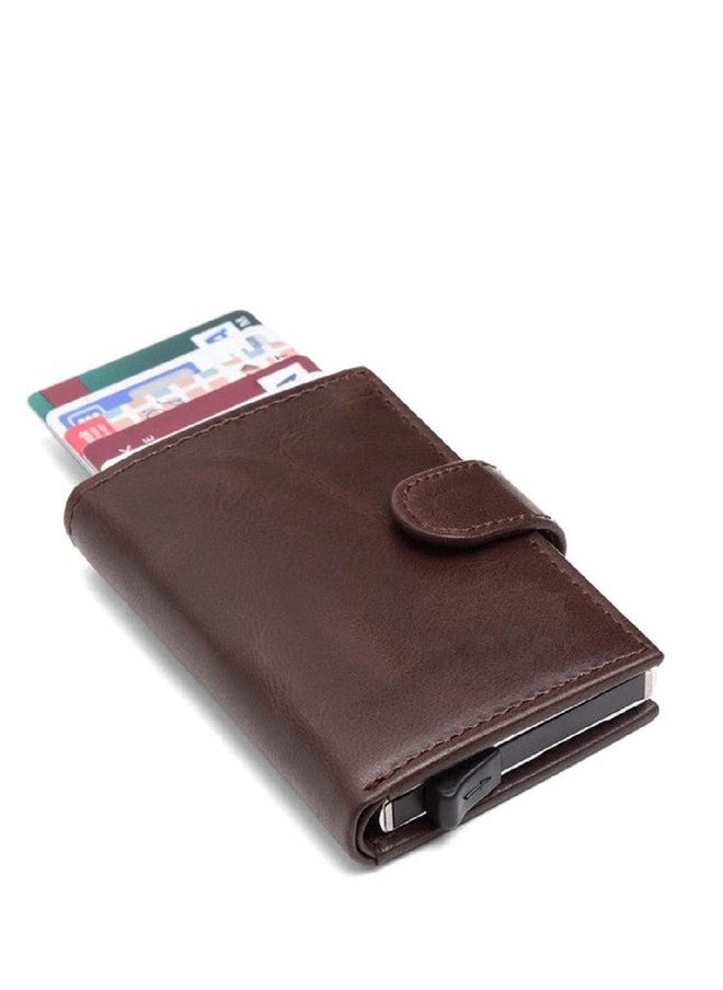 WATCHSTAR Men Zip Detail Leather Card Holder - Image 2